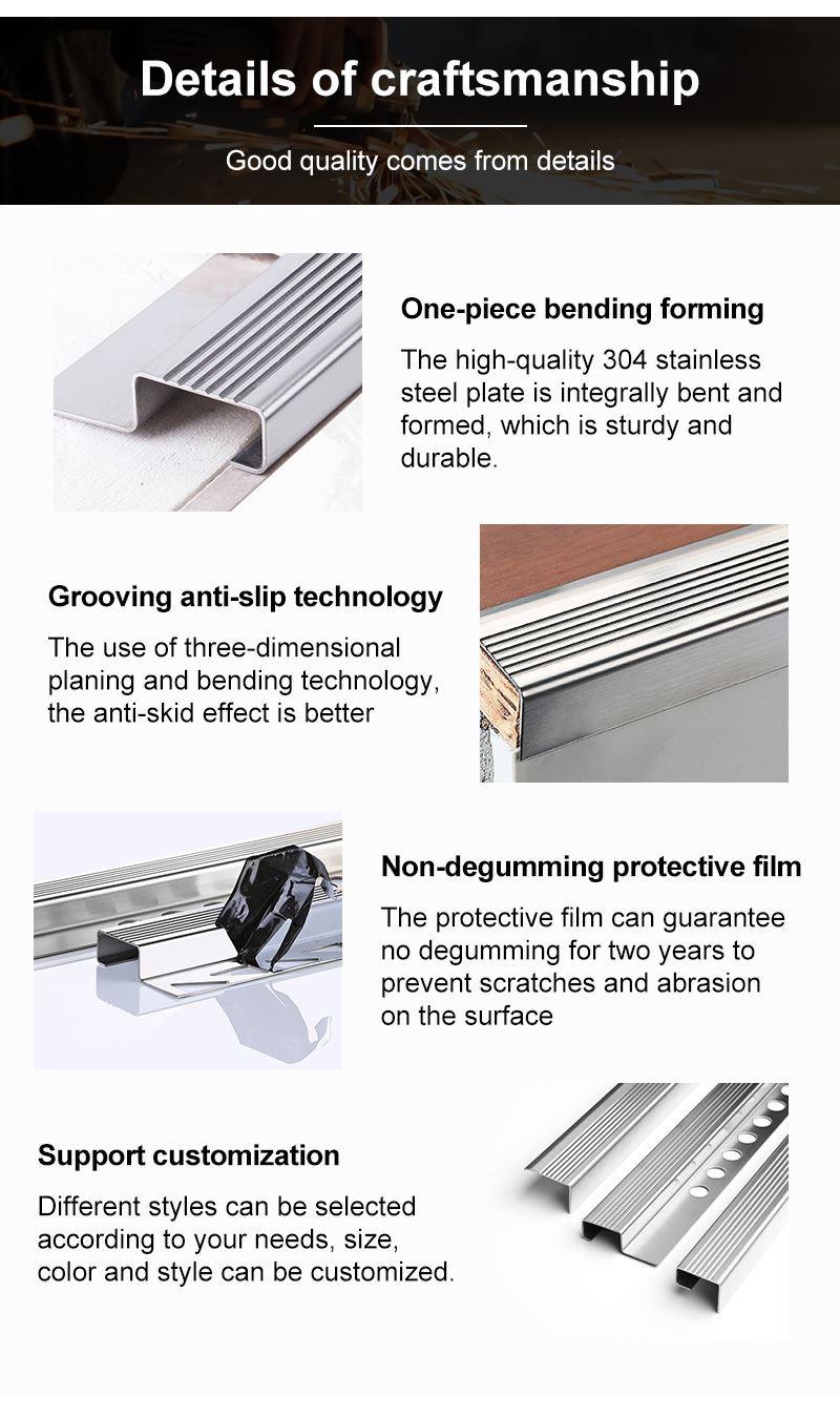 outdoor stair step edging strips