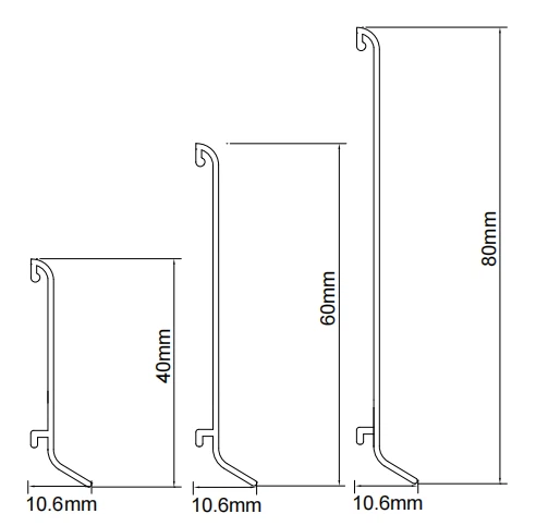 Aluminum Skirting Board Profiles